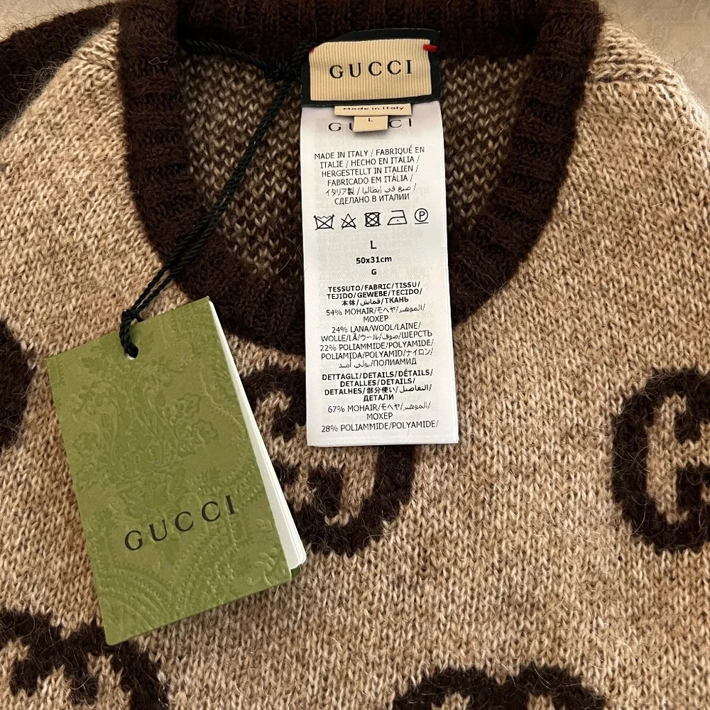 NWT Authentic Gucci Pet/Dog Sweater with Interlocking G - BRAND NEW IN GUCCI BOX - Picture 5 of 9